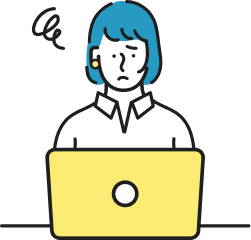 求人募集しても応募が集まらない悩みのイラスト